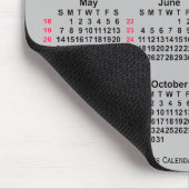 2028 Silver 52 Weeks ISO Calendar by Janz Mousepad (Ecke)