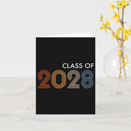 2028 Uni University High School Future Grad Karte (Gelbe Blume)