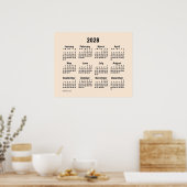 2028 Weißer Kalender der Antike von Janz Print Poster (Küche)