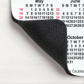2028 White 52 Weeks ISO Calendar by Janz Mousepad (Ecke)