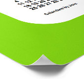 2029-2030 Yellow Green School Calendar von Janz Poster (Ecke)