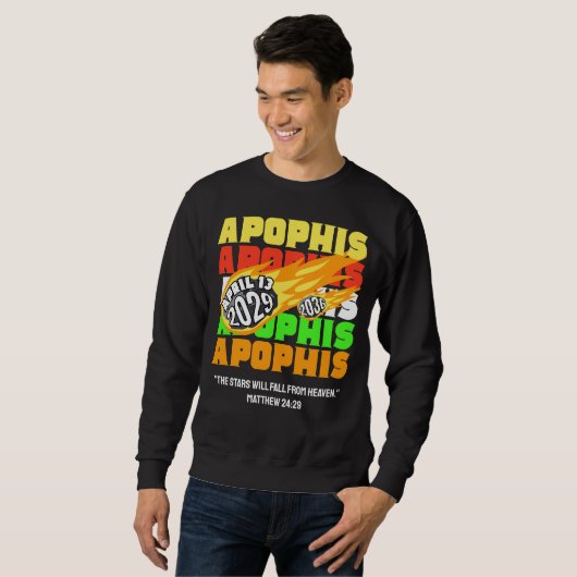 2029 APOPHIS Asteroid NEO Christlich Sweatshirt (Vorne ganz)