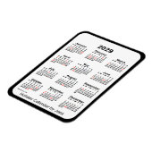 2029 Black Holiday Calendar von Janz Magnet (Linke Seite)
