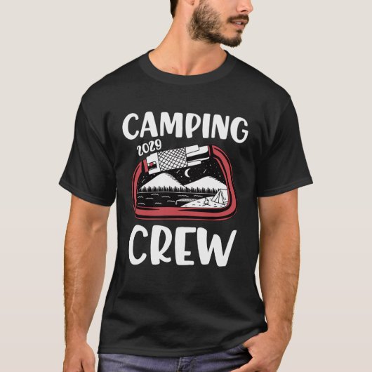 2029 Camping Crew  Family Camping Trip Group Carab T-Shirt (Vorderseite)