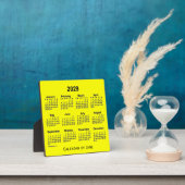 2029 Gelber Schreibtisch Kalender von Janz Fotoplatte (InSitu)