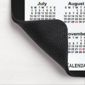 2029 Holiday Two Tone Black Calendar von Janz Mousepad (Ecke)