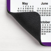 2029 Lila und weißer Kalender von Janz Two Tone Mousepad (Ecke)