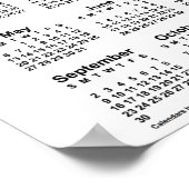 2029 Nebraska Sandhills Calendar von Janz Poster (Ecke)