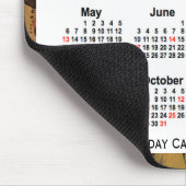 2029 Orange Holiday Art Calendar von Janz Mouse Pa Mousepad (Ecke)