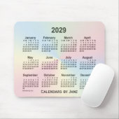 2029 Rainbow Cloud Calendar von Janz Mousepad (Mit Mouse)
