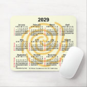 2029 Sonnentage 52 Wochen ISO Kalender von Janz Mousepad (Mit Mouse)