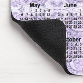 2029 Tiny Bubbles Lila Calendar von Janz Mousepad (Ecke)