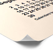 2029 Weißer Kalender der Antike von Janz Print Poster (Ecke)