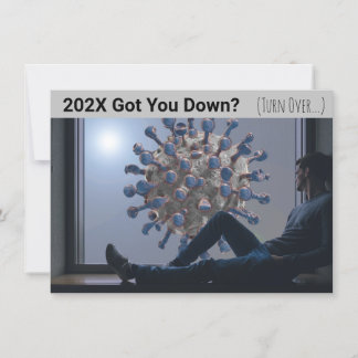 202X COVID-Karte hat dich down bekommen Einladung