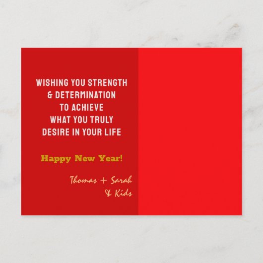 202x Happy New Year, Britische Flagge, Big Ben UK Postkarte (Rückseite)