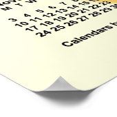 2030-2031 Sonnentage Schuljahr von Janz Poster (Ecke)