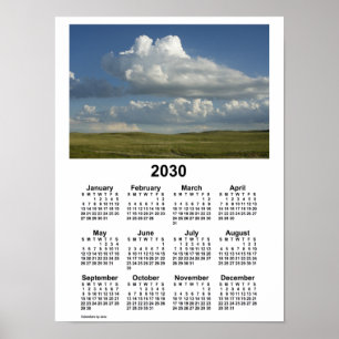 2030 Nebraska Sandhills Calendar von Janz Poster