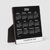 2030 Neon White Desk Kalender von Janz Fotoplatte (Vorderseite)