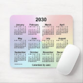 2030 Rainbow Cloud Calendar by Janz Mousepad (Mit Mouse)