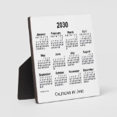 2030 Weißbuch-Kalender von Janz Fotoplatte (Vorderseite)