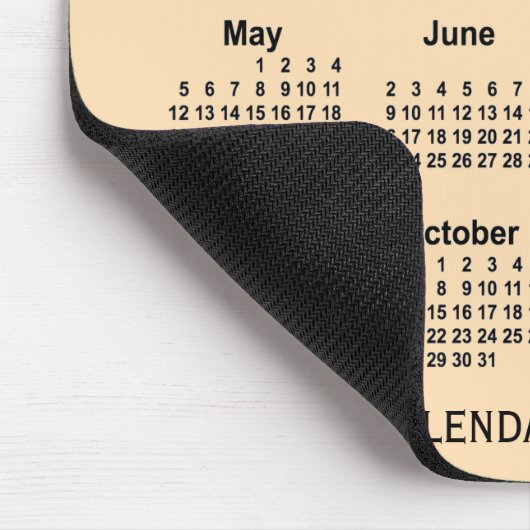 2030 Wheat Calendar von Janz Mouse Pad Mousepad (Ecke)
