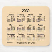 2030 Wheat Calendar von Janz Mouse Pad Mousepad (Vorne)