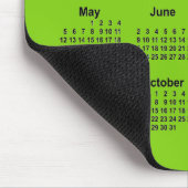 2030 Yellow Green Calendar von Janz Mouse Pad Mousepad (Ecke)