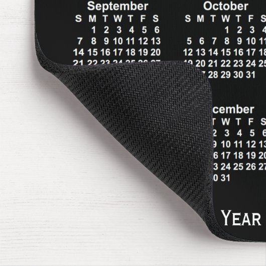 2031-2032 Neon School Year Calendar by Janz Mousepad (Ecke)