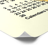 2031-2032 Sonnentage Schuljahr von Janz Poster (Ecke)