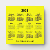 2031 Gelber Schreibtisch Kalender von Janz Fotoplatte (Vorderseite)