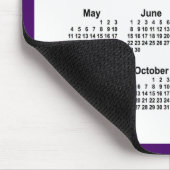 2031 Lila und weißer Kalender von Janz Two Tone Mousepad (Ecke)