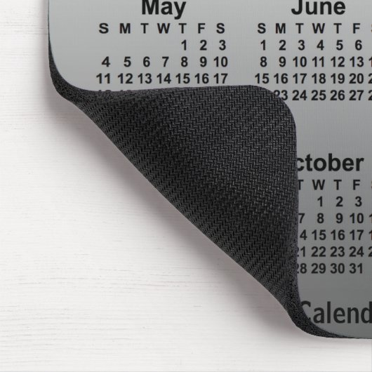 2031 Verblasster Weißkalender von Janz Mousepad (Ecke)