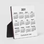 2031 Weißbuch-Kalender von Janz Fotoplatte (Vorderseite)