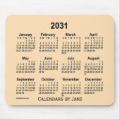 2031 Wheat Calendar von Janz Mouse Pad Mousepad (Vorne)