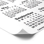 2032 Nebraska Sandhills Calendar von Janz Poster (Ecke)