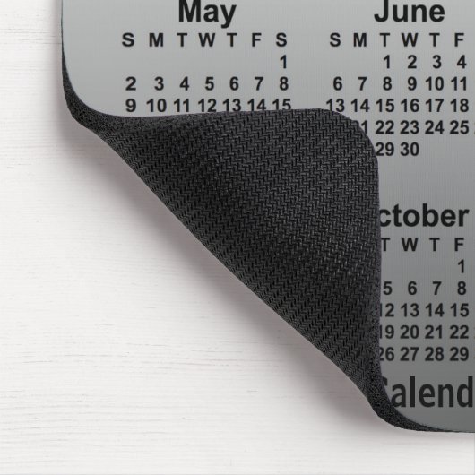 2032 - Verblasster Weißkalender von Janz Mousepad (Ecke)