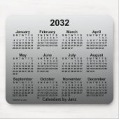 2032 - Verblasster Weißkalender von Janz Mousepad (Vorne)