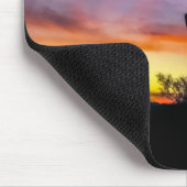 2034-2-Wüste Arizona bei Sonnenuntergang mit Kaktu Mousepad (Ecke)