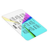 2034 Vanishing Point Calendar von Janz 4x6 Magnet (Rechte Seite)