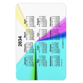 2034 Vanishing Point Calendar von Janz 4x6 Magnet (Vertikal)