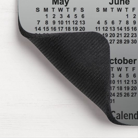 2034 - Verblassener Weißkalender von Janz Mousepad (Ecke)