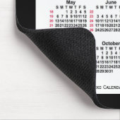 2035 Black 52 Weeks ISO Calendar by Janz Two Mousepad (Ecke)
