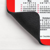 2035 Red 52 Weeks ISO Calendar by Janz Two Mousepad (Ecke)