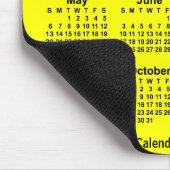2035 Yellow Calendar by Janz Mouse Pad Mousepad (Ecke)