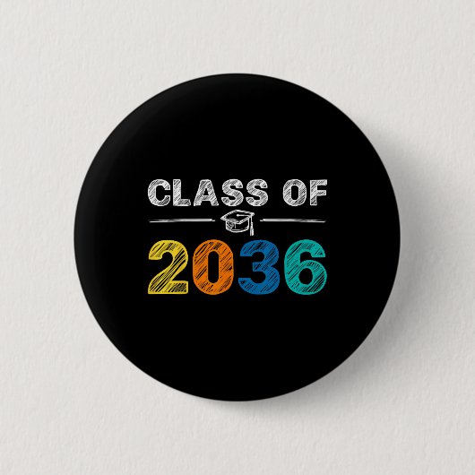 2036 wächst mit mir am ersten Schultag Button (Vorderseite)