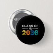2036 wächst mit mir am ersten Schultag Button (Vorne & Hinten)