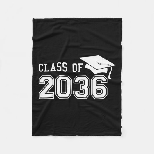 2036 wächst mit mir am ersten Schultag Fleecedecke (Vorderseite)