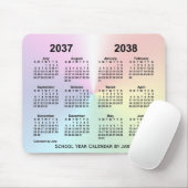 2037-2038 Rainbow Cloud School Calendar by Janz Mousepad (Mit Mouse)