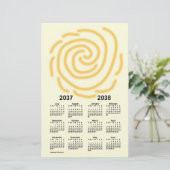 2037-2038 Sonnentage Schuljahr von Janz Briefpapier (Stehend Vorderseite)