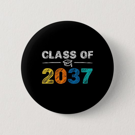 2037 wächst mit mir am ersten Schultag Button (Vorderseite)